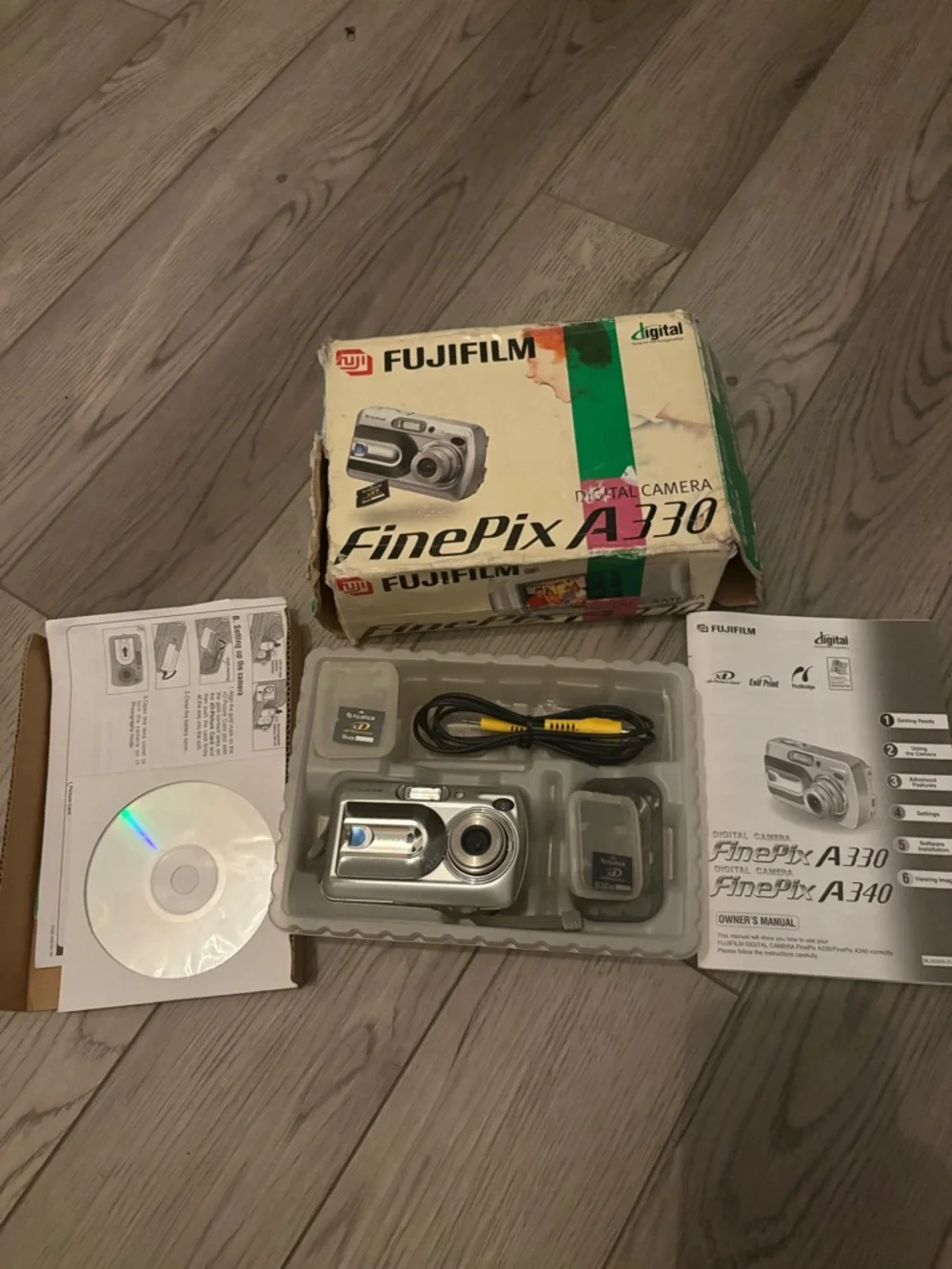 Fujifilm FinePix A330 Digital Camera - Silver and Black Accents